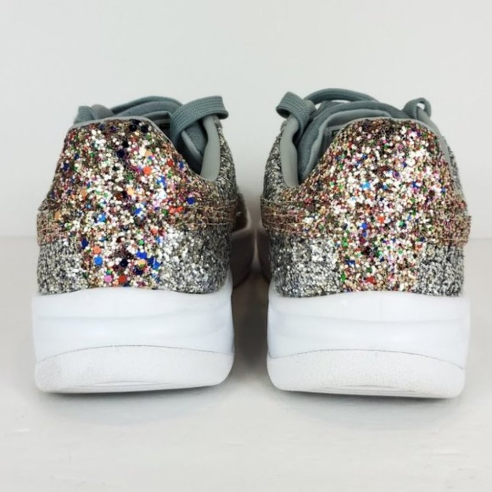 PUMA California Glitz Sneakers silver Sz 9 - Picture 7 of 9
